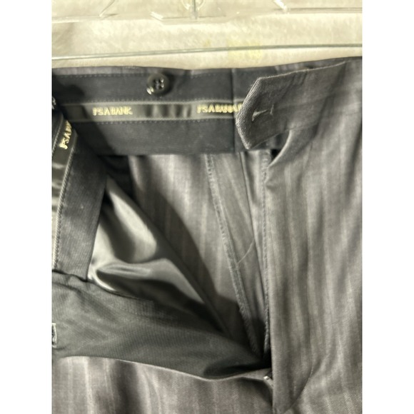 Jos A Bank SignatureGold Men's Grey Pinstripe Wool Suit 44R see measure - Picture 13 of 16